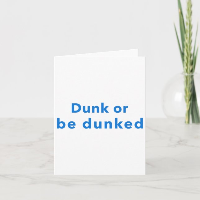 Dunk oder Dunkel sein Karte (Vorderseite)