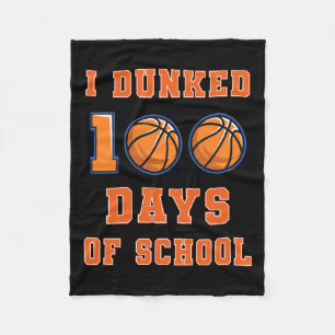 Dunked 100 Tage der Schule Basketball 100. Tag der Fleecedecke