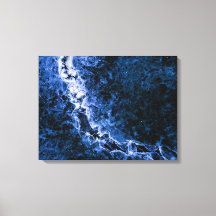 Dunkel blaues Eis Abstrakte Kunst