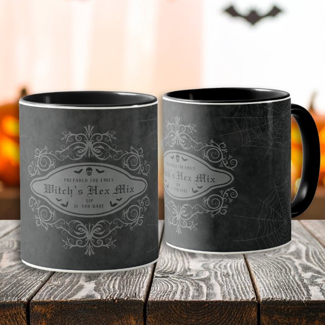 Dunkel dekoratives Banner Hexenmäntel Skull Hallow Tasse (Von Creator hochgeladen)
