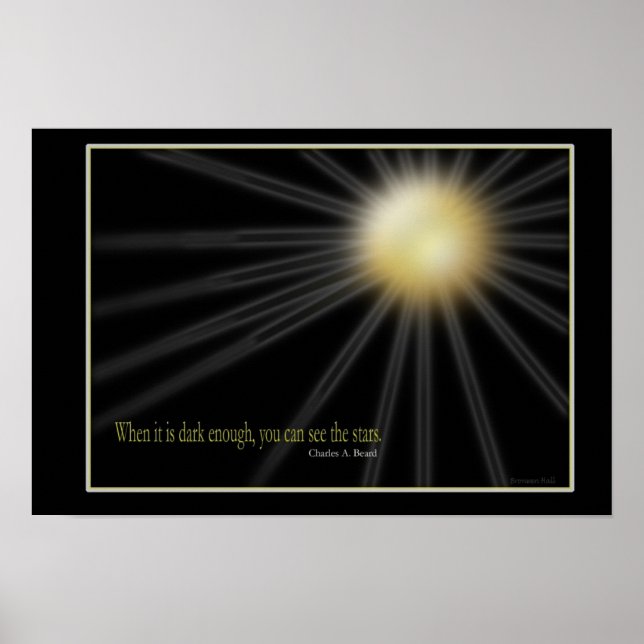 dunkel genug poster (Vorne)