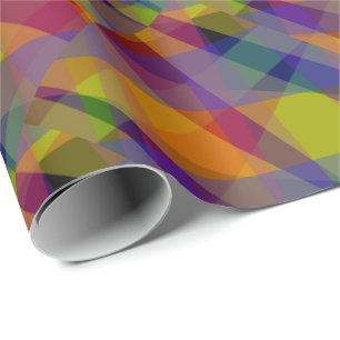 Dunkel Geometrisch - Geschenkpapier