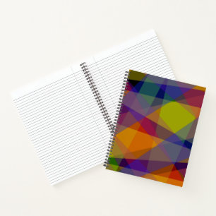 Dunkel Geometrisch - Notizbuch
