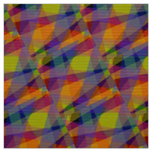Dunkel Geometrisch - Polyester-Webstoff Stoff