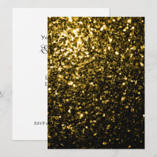 Dunkel goldgelber falscher Glitter funkelt Persona Einladung