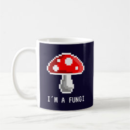 Dunkel Ich bin eine Fungi Pixel Mushroom-Tasse Kaffeetasse