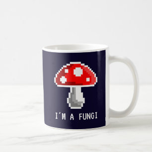 Dunkel Ich bin eine Fungi Pixel Mushroom-Tasse Kaffeetasse