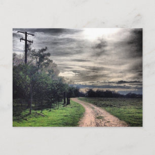 Dunkel ist der Weg, aber das ist ein Licht. Postka Postkarte