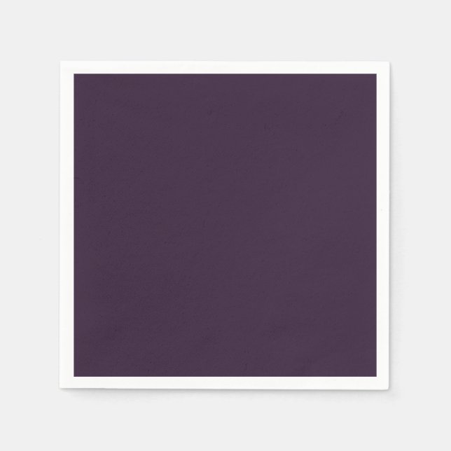 Dunkel Lila Standard Cocktail Papier Napkin Serviette (Vorderseite)
