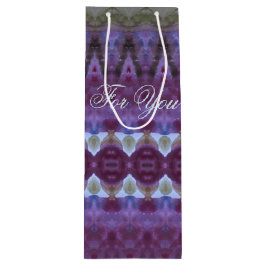 Dunkel Lila und eine Touch Blau Geschenktüte Für Weinflaschen