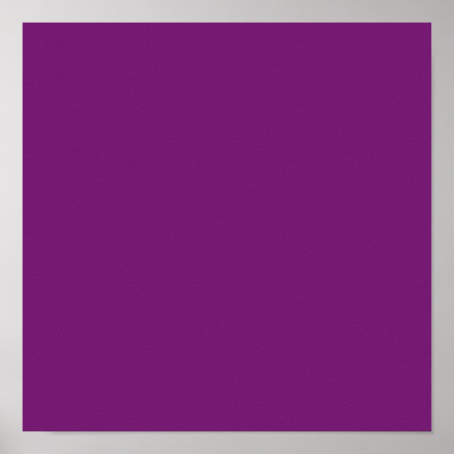 Dunkel lila (Vollfarbe) Poster (Vorne)