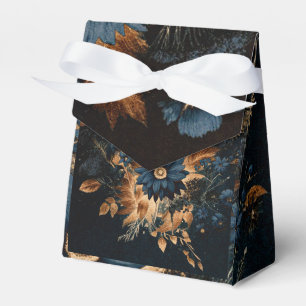 Dunkel Marineblau und Gold Rustikaler Glam Boho-Ho Geschenkschachtel