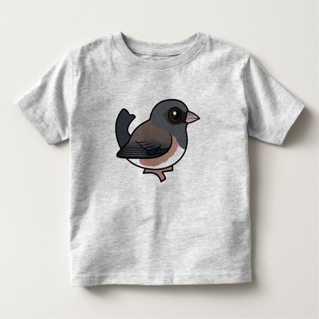 Dunkel-mit Augen Junco (rosa) Kleinkind T-shirt (Vorderseite)