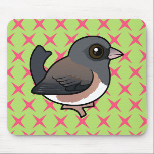 Dunkel-mit Augen Junco (rosa) Mousepad