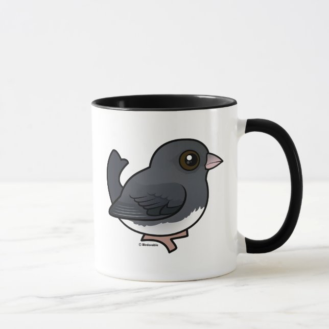 Dunkel-mit Augen Junco (schieferfarben) Tasse (Rechts)