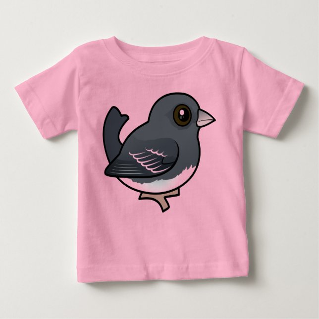 Dunkel-mit Augen Junco (weiß geflügelt) Baby T-shirt (Vorderseite)