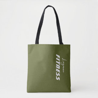 Dunkel olivgrüne Beige 2 in 1 Gym-Tasche