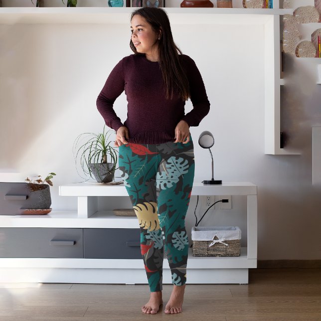 Dunkel tropisch capri leggings (Von Creator hochgeladen)