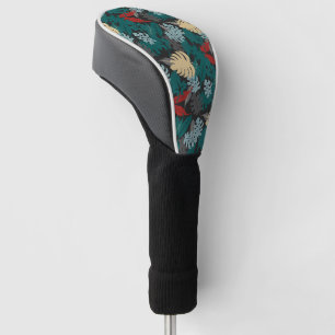 Dunkel tropisch golf headcover