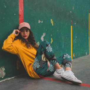 Dunkel tropisch leggings