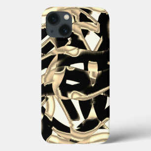 Dunkel- und beigefarbene Schrotte oder Klebeband Case-Mate iPhone Hülle
