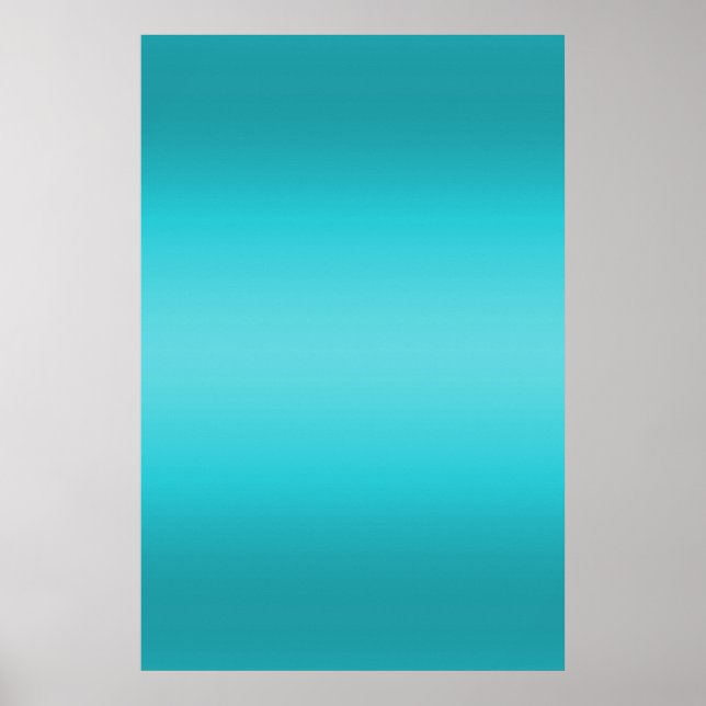 Dunkel und Licht Aqua Blauer Strahl - Türkis Poster (Vorne)