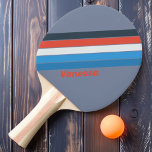 Dunkel Vintag gestrichen mit Name Tischtennis Schläger<br><div class="desc">Mit unserem Vintag gestreiften Pingpongpaddel aus dunklen Zeiten können Sie die Faszination vergangener Epochen genießen. Dieses Paddel besticht durch zeitlose Eleganz, die Farbtöne und das klassische gestreifte Muster. Fügen Sie eine persönliche Touch hinzu, indem Sie sie mit Ihrem Namen anpassen. Dies macht sie zu einem einzigartigen und hervorragenden Accessoire für...</div>
