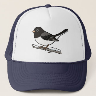 Dunkeläugiger Junco Schneevogel Truckerkappe