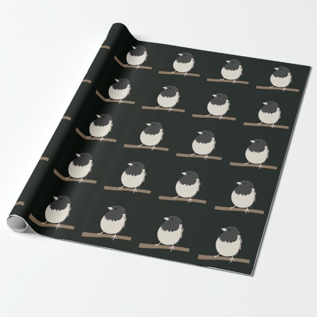 Dunkeläugiger Junco-Vogel Geschenkpapier (Ungerollt)