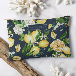 Dunkelblau   Amalfi Küste Lemon Blossom Personalis Zubehörtasche