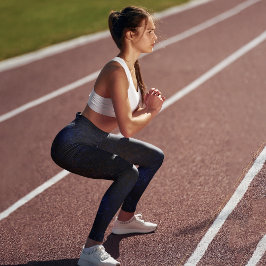 Dunkelblau Capri Leggings