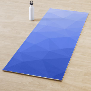 Dunkelblau Gradient Geometric Mesh Pattern Yogamatte