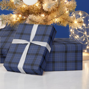 Dunkelblau Kariert Allgäu Gelegenheit Geschenkpapier