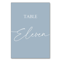 Dunkelblau-minimalistisch eleganter Tisch elf