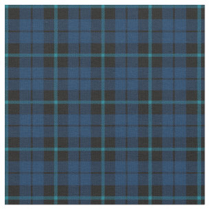 dunkelblau mit kariertem Druck des blauen Stoff