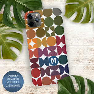 Dunkelblau Orange Rot Grün Mittelalterliches Kunst iPhone 16 Pro Max Hülle
