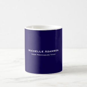 Dunkelblau Professionell Schlicht Modern Kaffeetasse