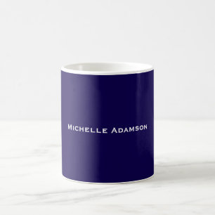 Dunkelblau Professionell Schlicht Modern Kaffeetasse