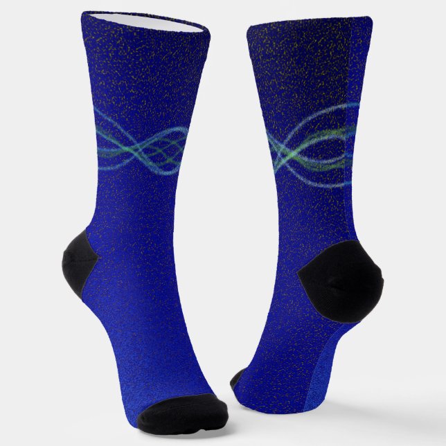Dunkelblau Socken (Gewinkelt)