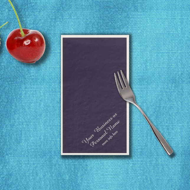 dunkelblau, solide Farbe - personalisiert Serviette (Von Creator hochgeladen)