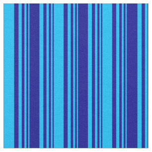 Dunkelblau & tiefer Himmel Blaues, gestreiftes Mus Stoff