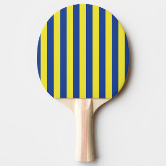Dunkelblau und gelbe Streifen  Tischtennis Schläger