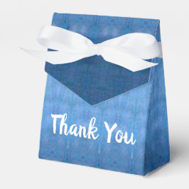 Dunkelblau und hellblau geschenkschachtel