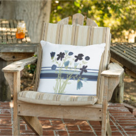 Dunkelblau und hellblau kissen