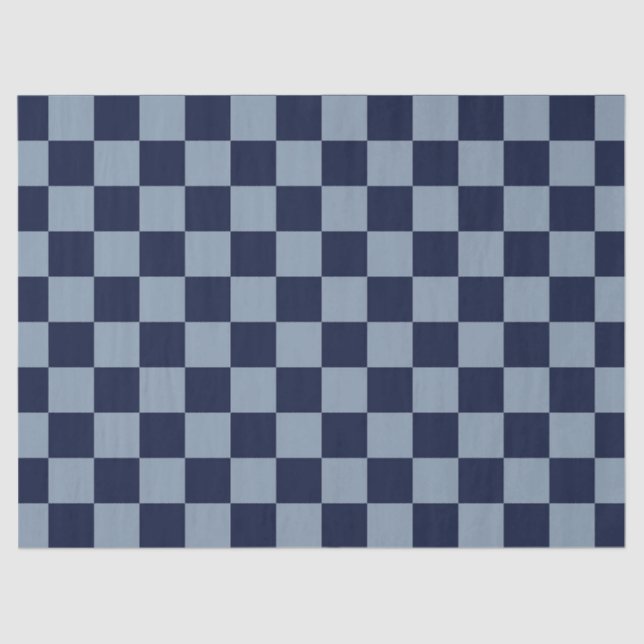 Dunkelblau und hellblau seidenpapier (Vorderseite)