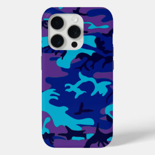 Dunkelblau und Lila Camouflage Case-Mate iPhone Hülle