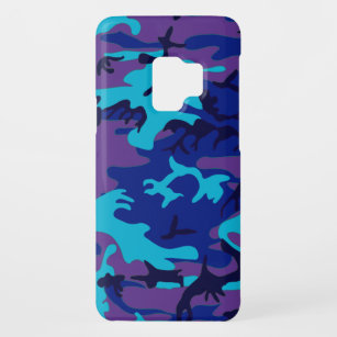 Dunkelblau und Lila Camouflage Case-Mate Samsung Galaxy S9 Hülle