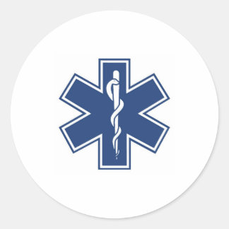 dunkelblau und weiß runder aufkleber