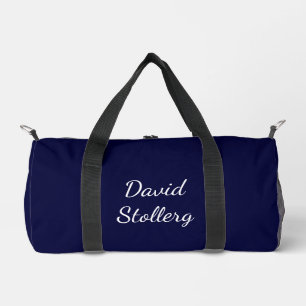 Dunkelblau und weiß stilvoll duffle bag