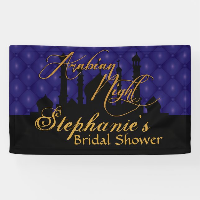 Dunkelblaue, arabische Nächte themenorientiert Banner (Horizontal)